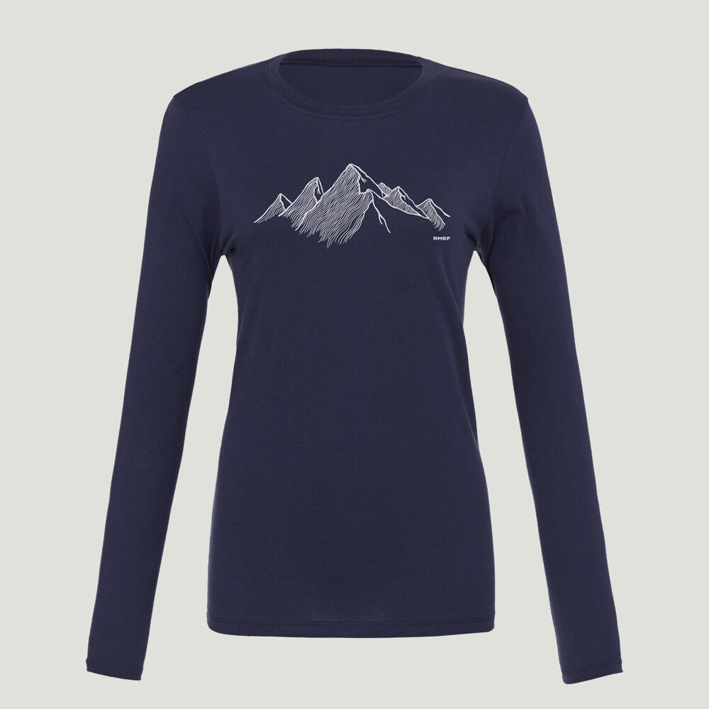 Ladies Mountain Lines Long Sleeve Tee