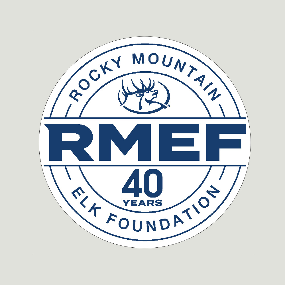 RMEF 40 Years Circle Sticker